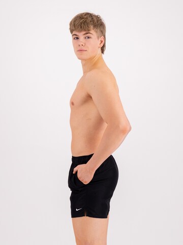 Nike Swim Regular Athletic Swim Trunks in Black