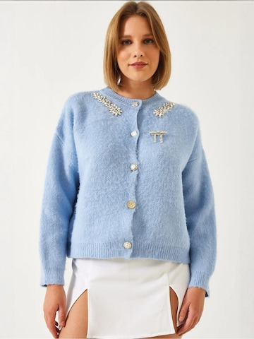 Bianco Lucci - Casaco de malha em azul: frente