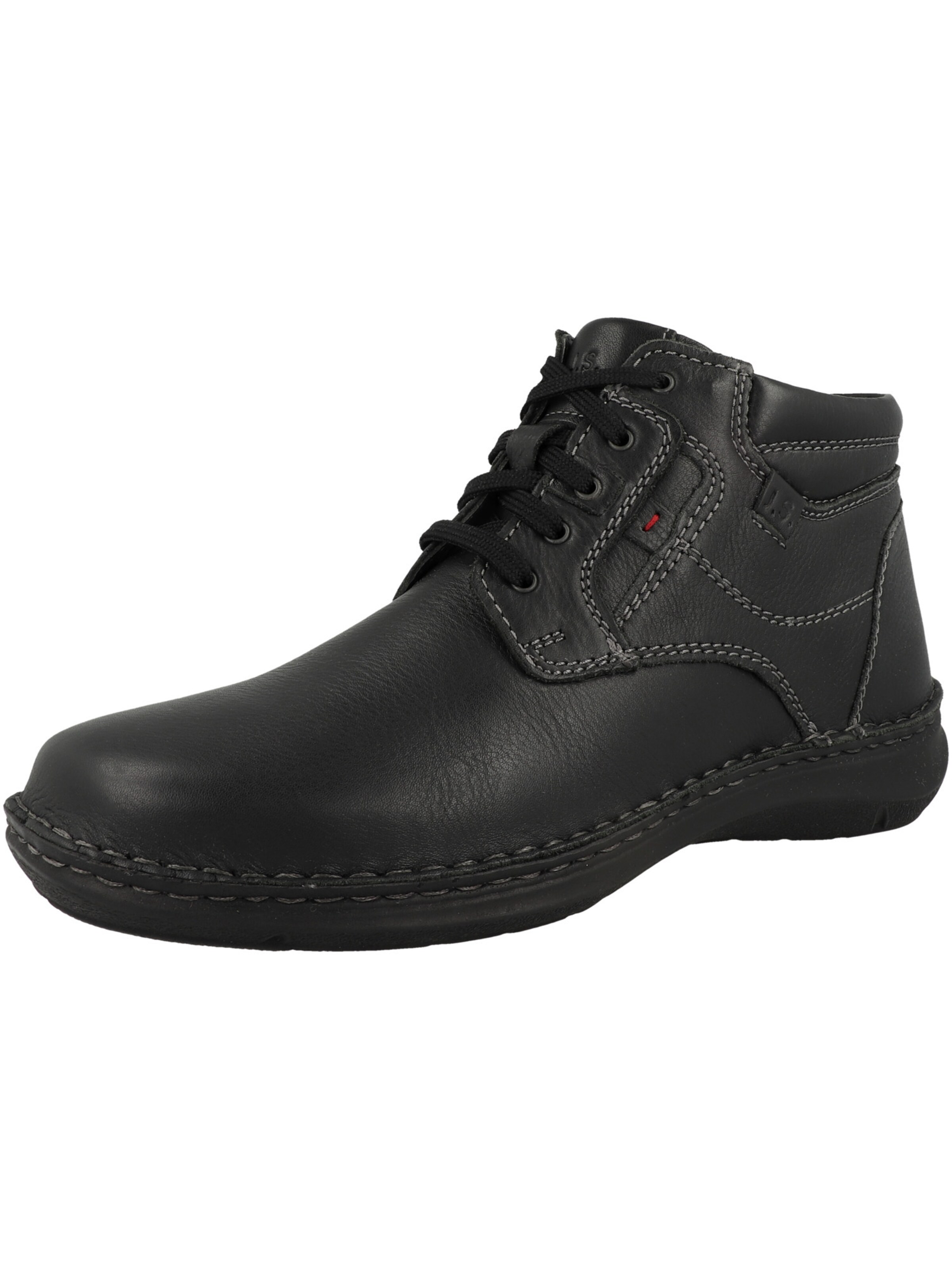 JOSEF SEIBEL Veterboots 'New Anvers 3' in Zwart: voorkant