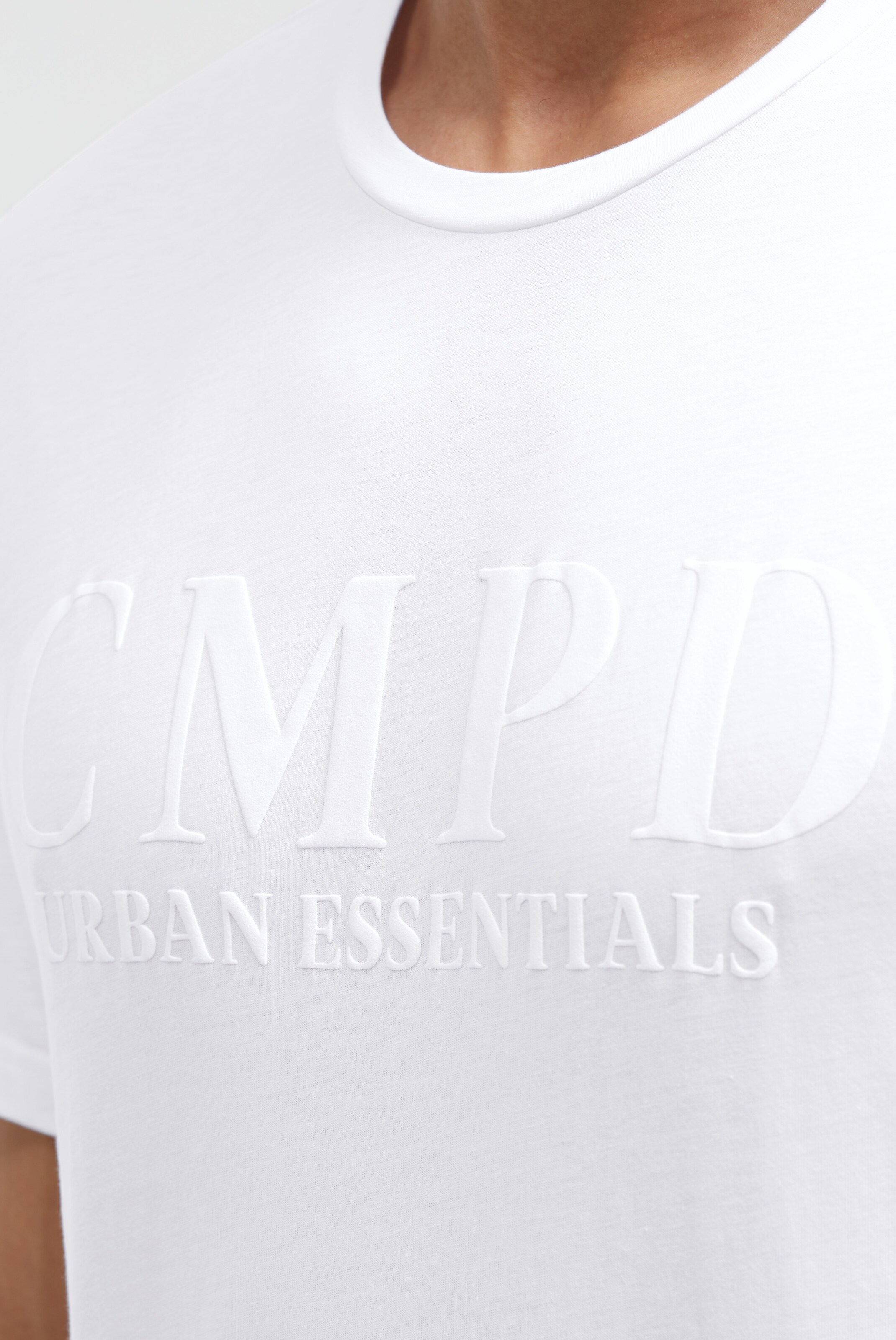 CMPD T-Shirt mit Puffprint in Weiß