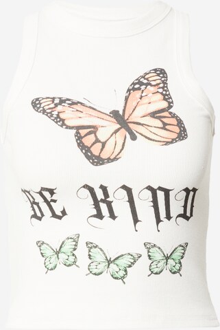 Edikted Top 'Be Kind' in White: front