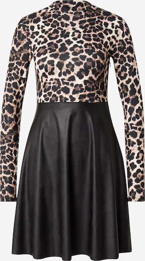 ABOUT YOU Mekko 'Sita' värissä kerma / ruskea / musta, Tuotenäkymä