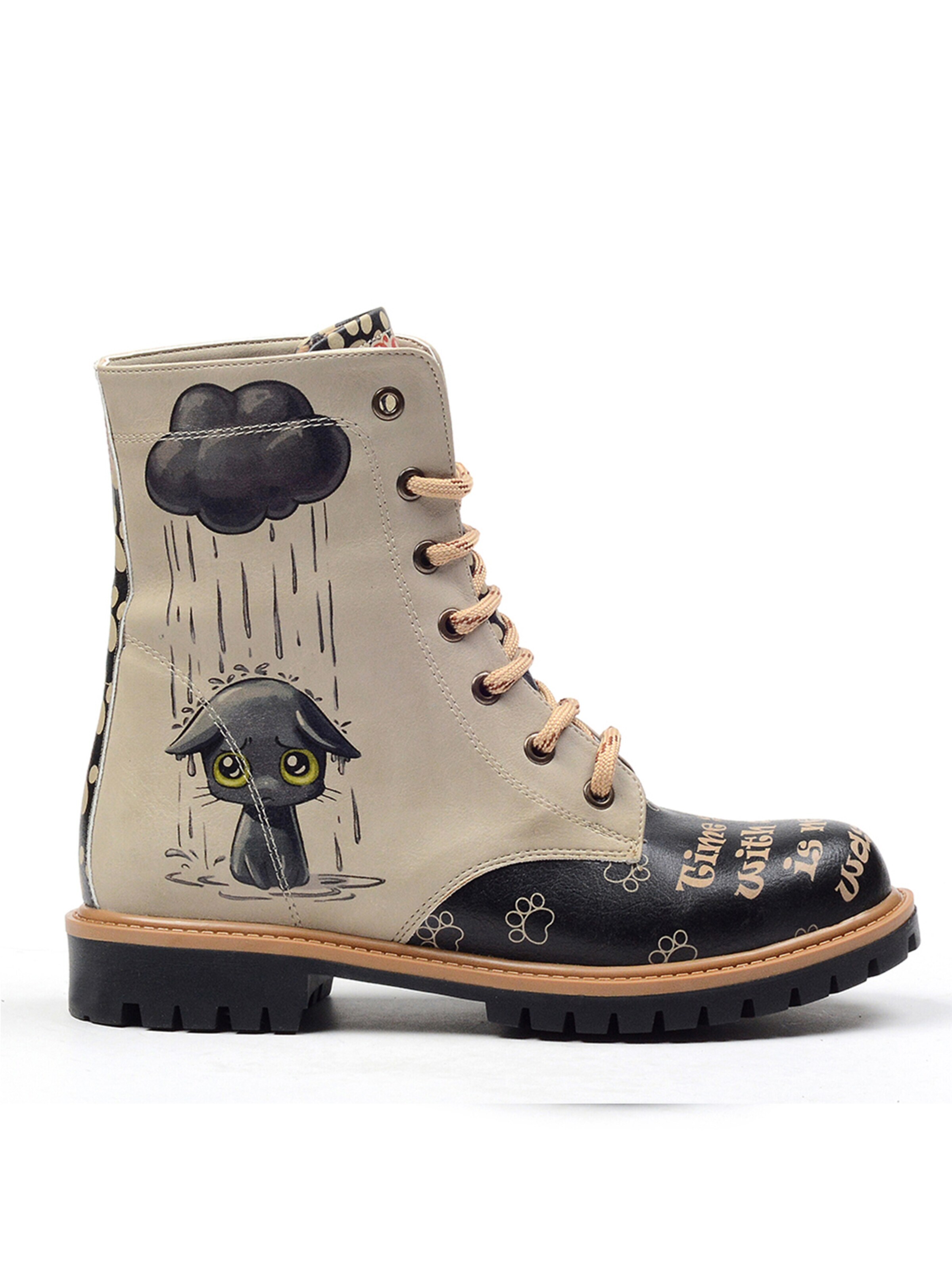 Bottes à lacets 'TMS102' Goby en beige : devant