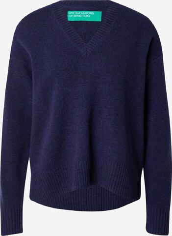 Pull-over UNITED COLORS OF BENETTON en bleu : devant