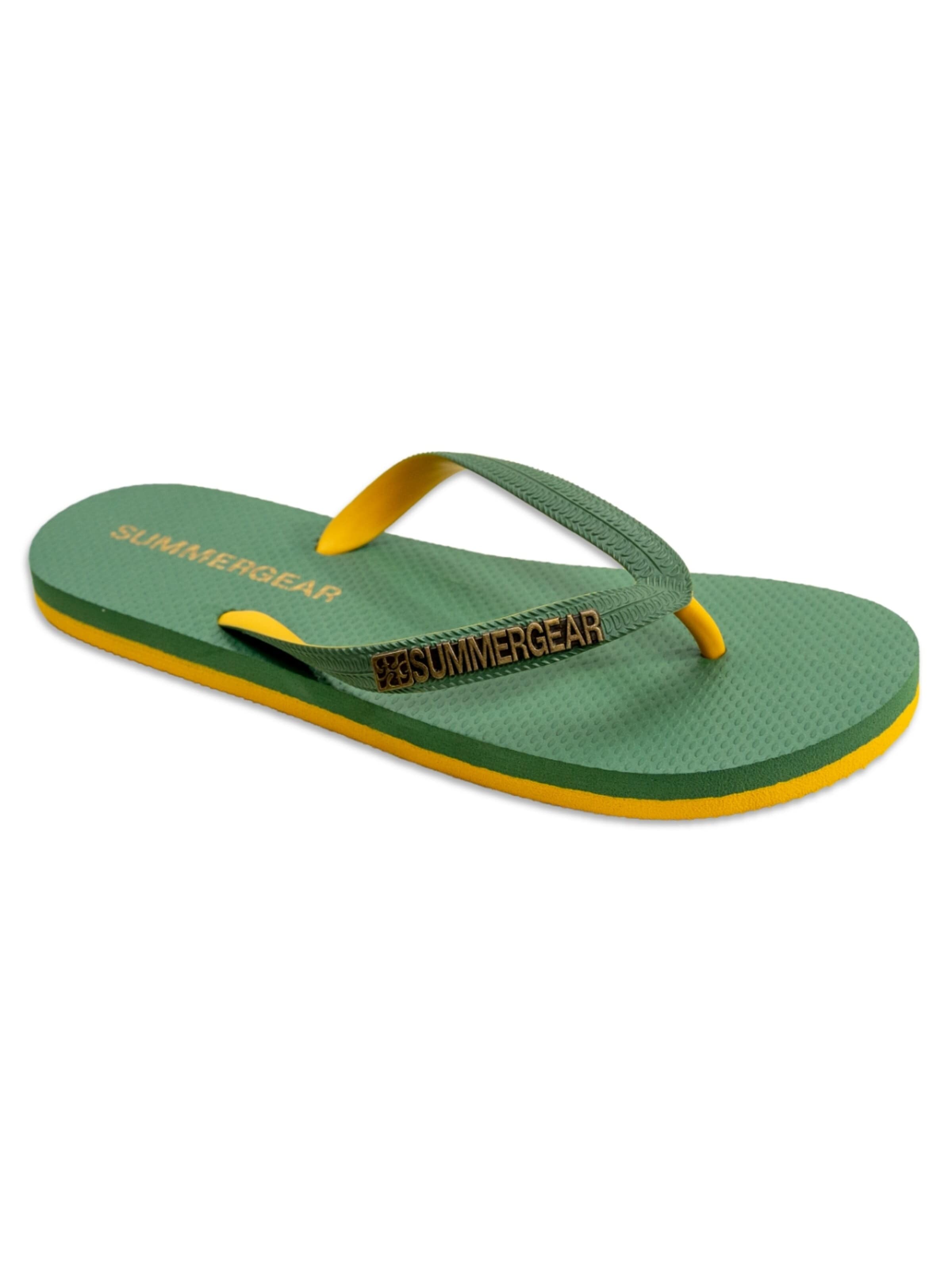 SummerGear Huisschoen 'Teenslipper Regular Fit' in Groen: voorkant