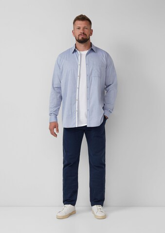 Coupe regular Chemise s.Oliver Men Tall Sizes en bleu