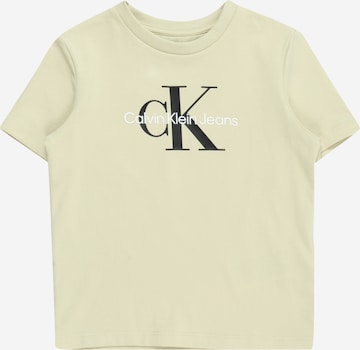 T-Shirt Calvin Klein Jeans en vert : devant