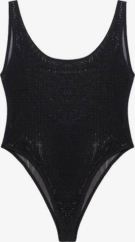 No Matter What Bustier Shirt body in Zwart: voorkant