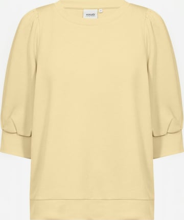 Sweat-shirt 'Sabina' Wasabi Concept en jaune : devant