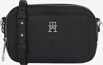 TOMMY HILFIGER - Bolso de hombro en negro: frente