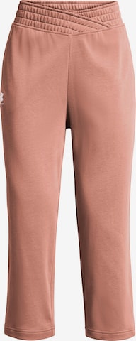 UNDER ARMOUR Loosefit Sporthose 'Rival Terry' in Pink: predná strana