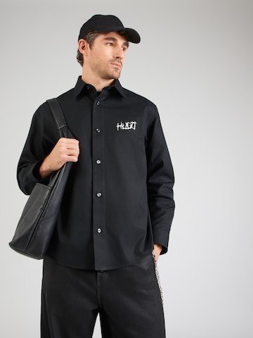 Comfort Fit Cămașă 'Ebolt' de la HUGO pe negru