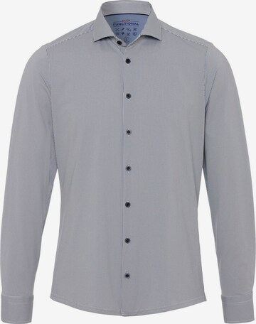 PURE Slim fit Overhemd in Blauw: voorkant