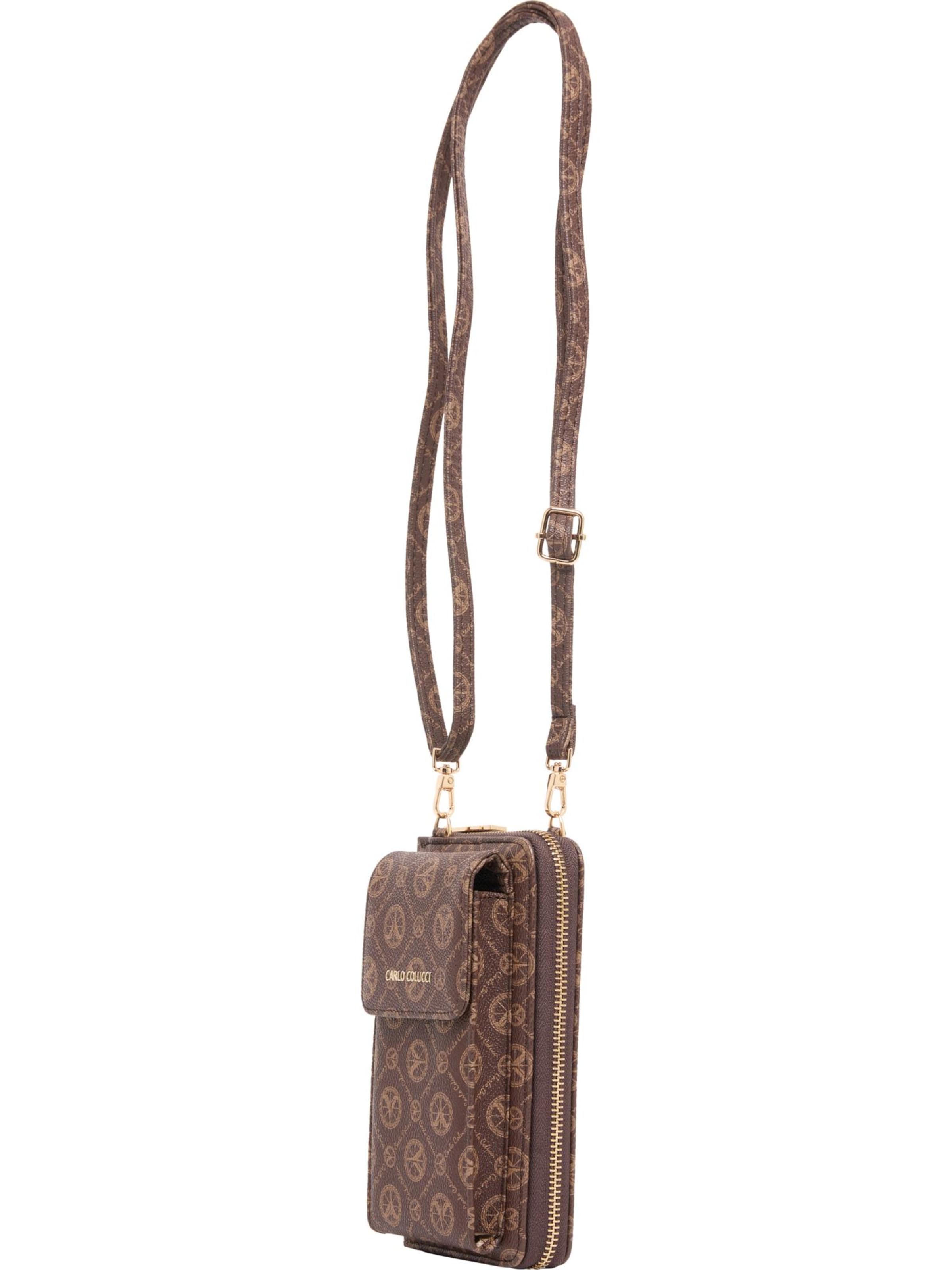 Étui 'DeLaCruz' Carlo Colucci en marron