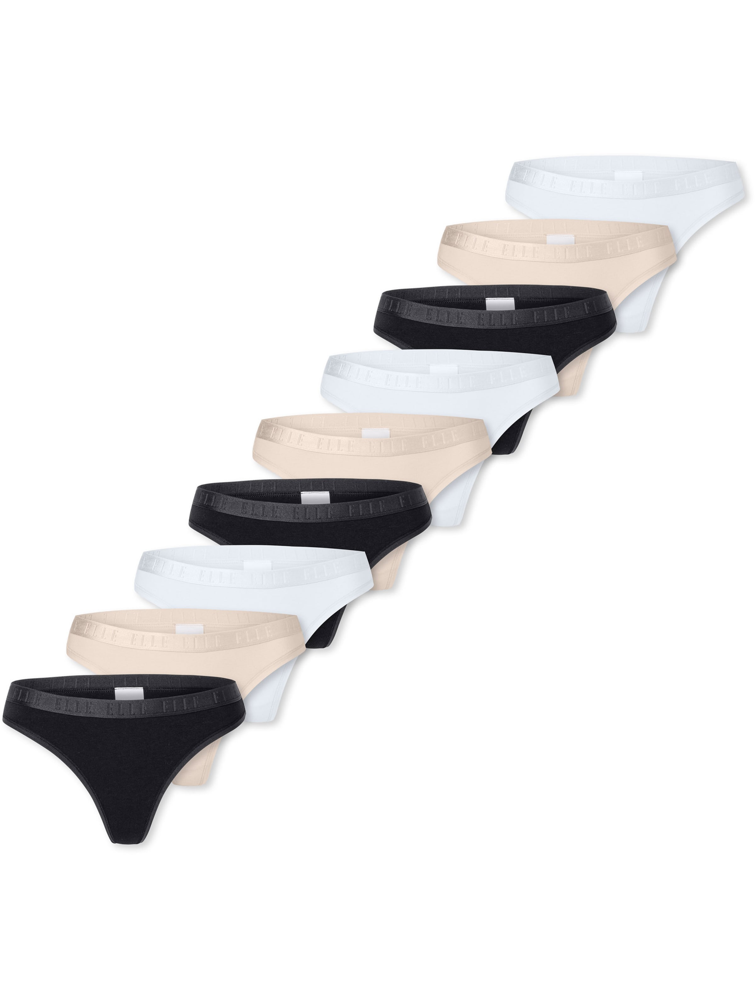 ELLE String ' Super Soft ' in Beige: voorkant