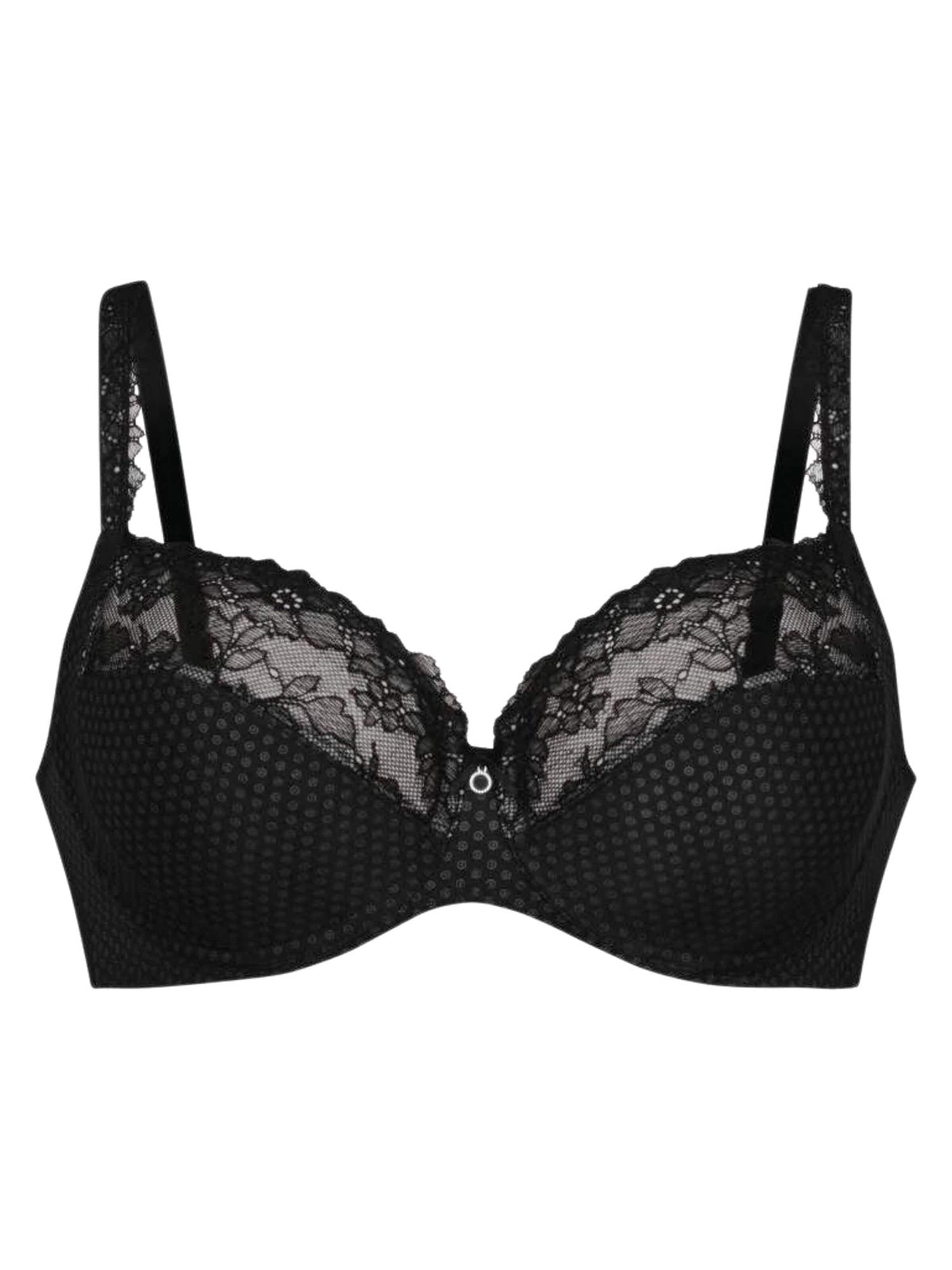ROSA FAIA T-shirt Bra 'Eloise' in Black: front