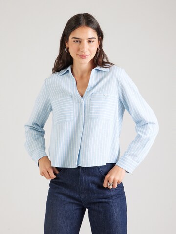 COMMA Bluse in Blau: Vorderseite