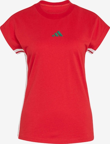 T-shirt fonctionnel ADIDAS SPORTSWEAR en rouge : devant