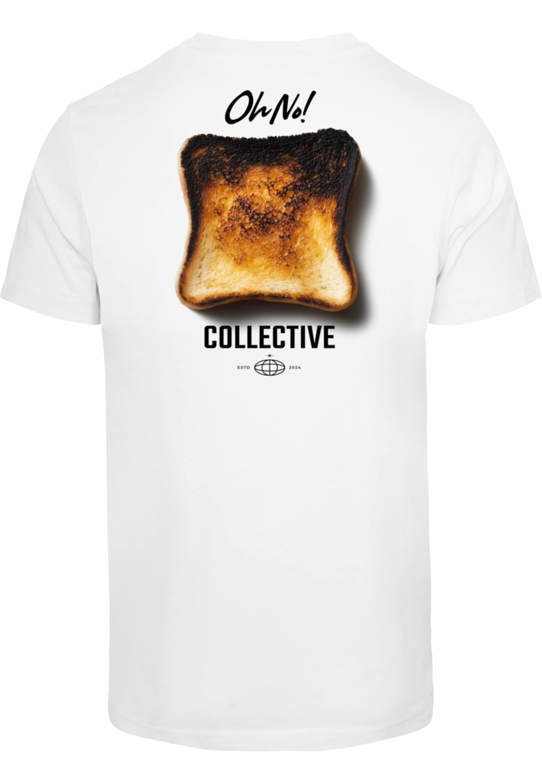 Mister Tee Shirt 'Burned Toast' in Wit