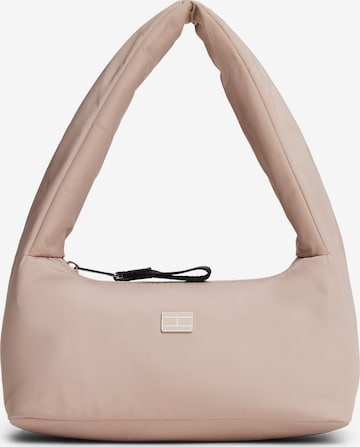 Tommy Jeans - Bolso de hombro en marrón: frente