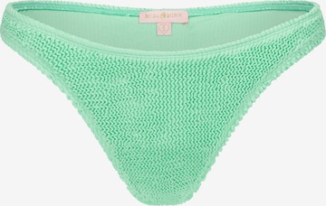 Pantaloncini per bikini 'Scrunch ' di Moda Minx in verde: frontale