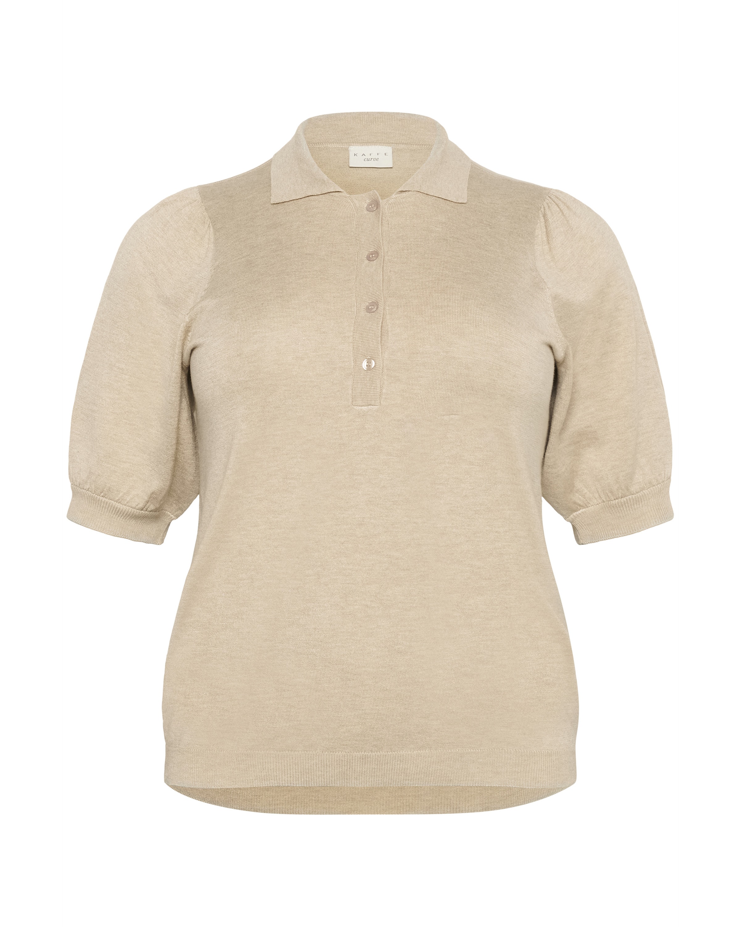 KAFFE CURVE Sweater 'KCLizzy' in Beige: front