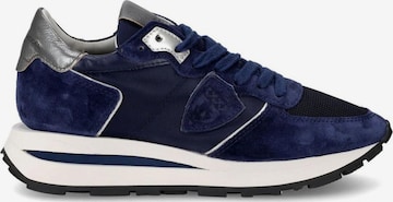 Baskets basses Philippe Model en bleu : devant