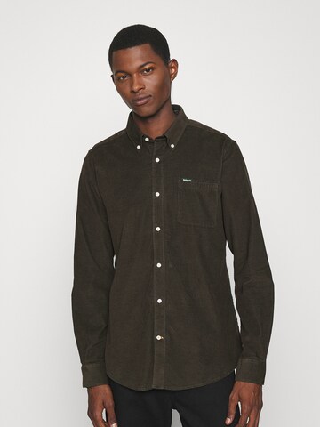 Barbour Regular fit Overhemd 'Ramsey' in Groen: voorkant