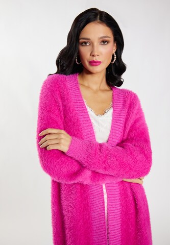 faina Knit Cardigan in Pink