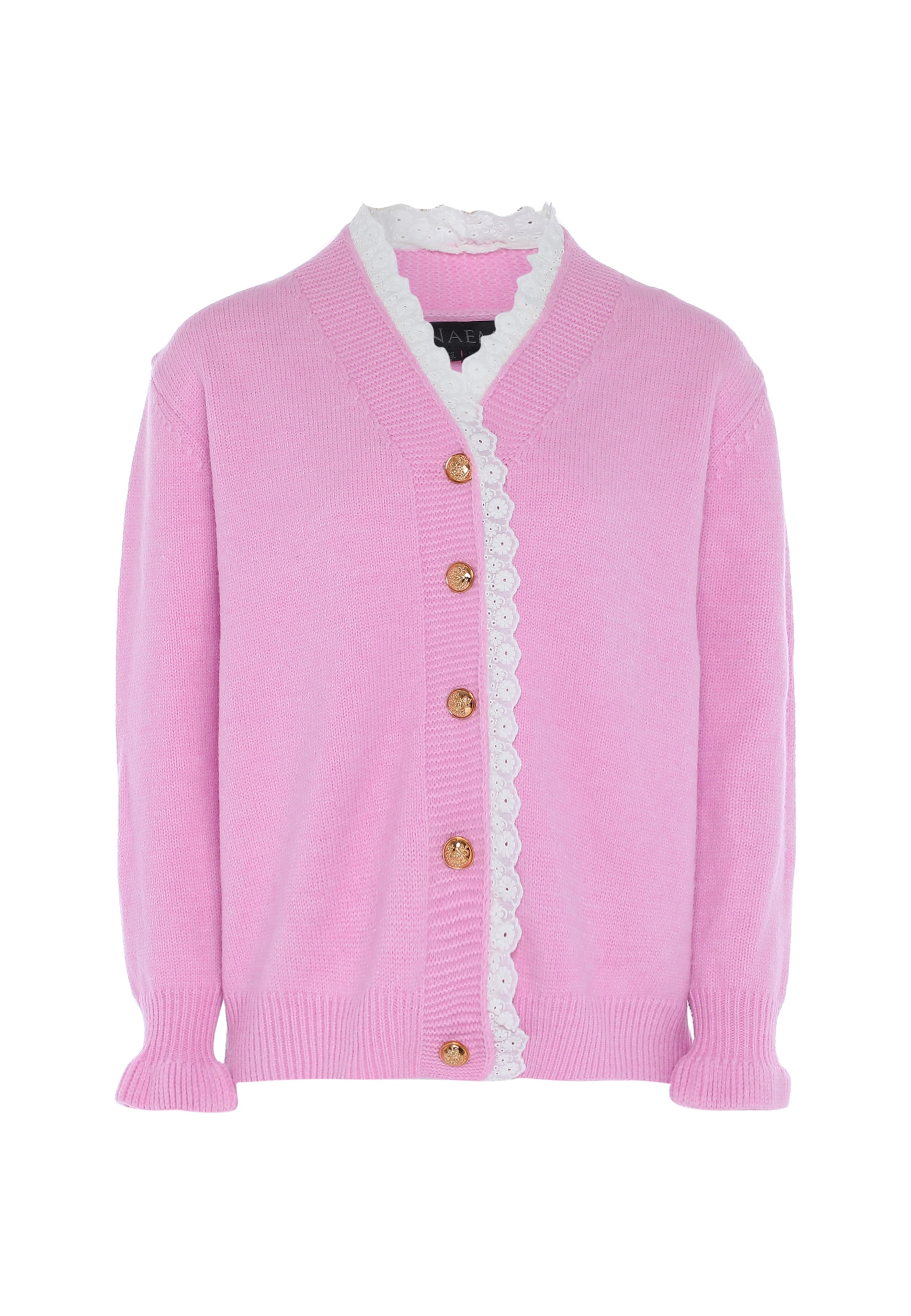 NAEMI Вязаная кофта в Лиловый: спереди