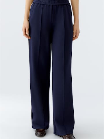 OUI Wide Leg Hose in Blau: Vorderseite