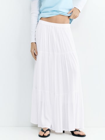 Pull&Bear Kjol i vit: framsida