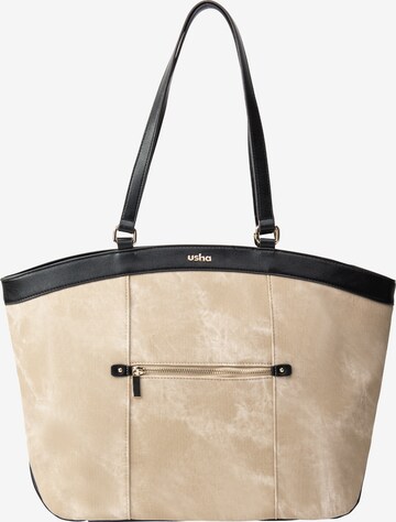 Usha Shopper in Beige: voorkant