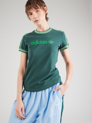 T-shirt ADIDAS ORIGINALS en vert : devant