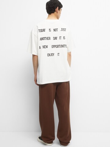 Pull&Bear T-Shirt in Weiß