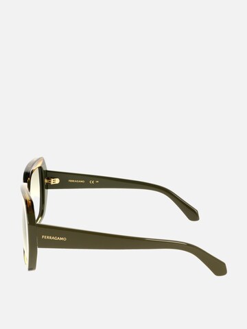 FERRAGAMO Zonnebril 'Ferragamo SF2081S' in Groen
