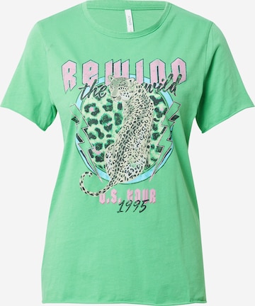 ONLY - Camiseta en verde: frente