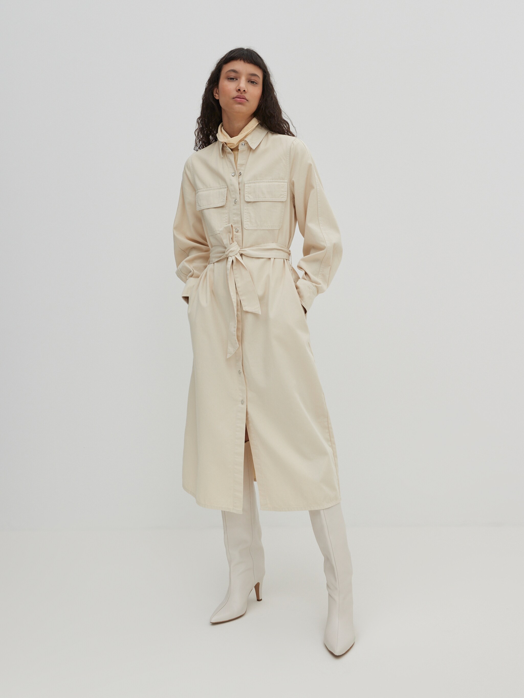 EDITED Produkte Kleid 'Leilan' white denim