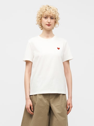 PIECES Tričko 'PCMila' - Biela: predná strana