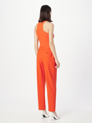 Samsøe Samsøe Loose fit Trousers with creases 'MEME' in Orange