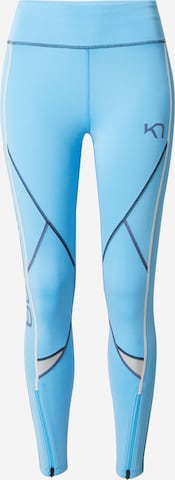 Kari Traa Skinny Workout Pants 'LOUISE' in Blue: front