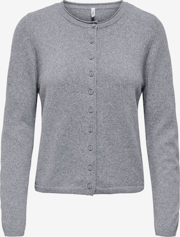 ONLY Strickjacke 'ONLLoyal' in Grau: Vorderseite