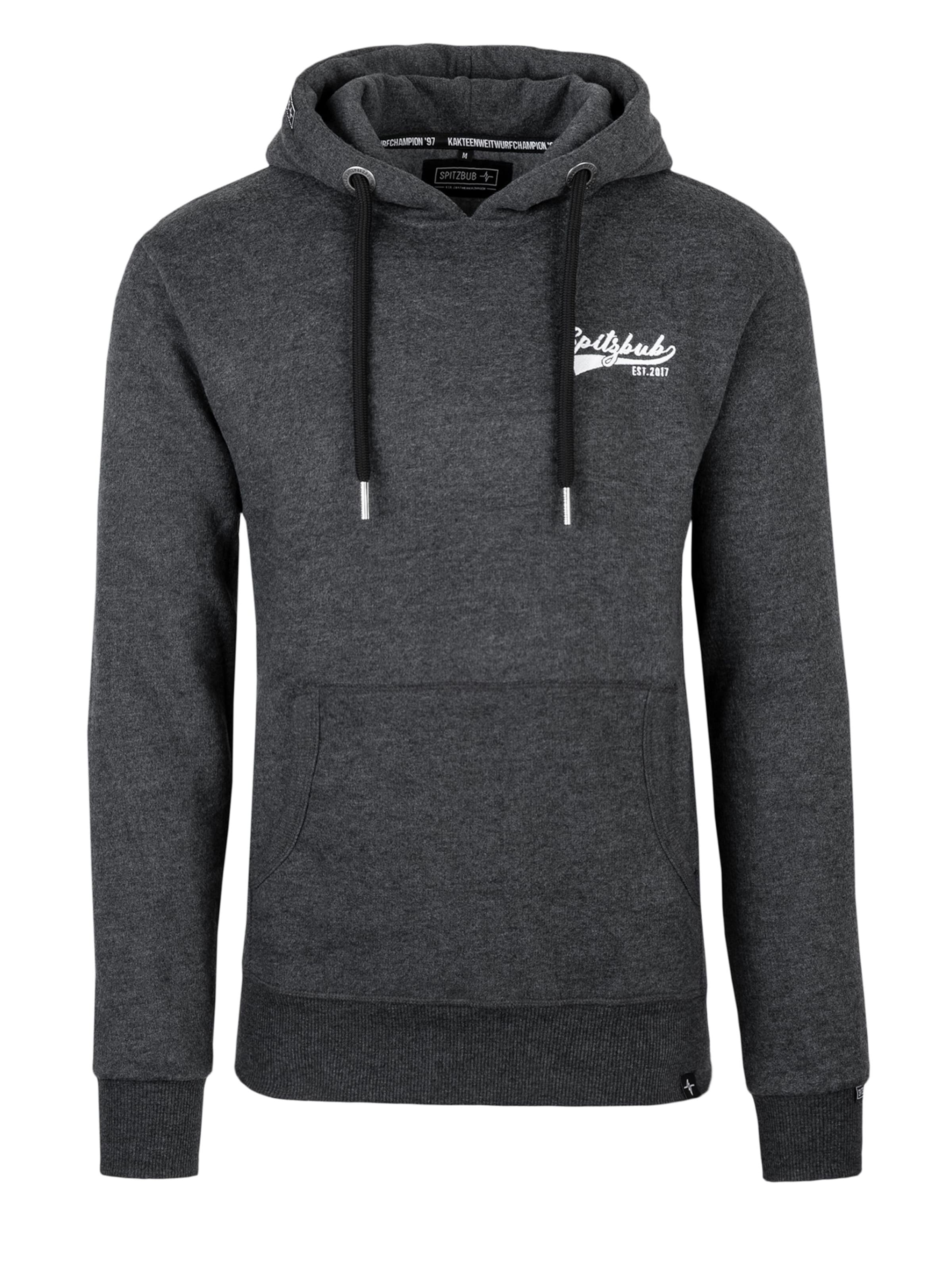 SPITZBUB Sweatshirt 'Thorben' in Grey: front