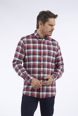 HECHTER PARIS Slim fit Overhemd in Gemengde kleuren: voorkant