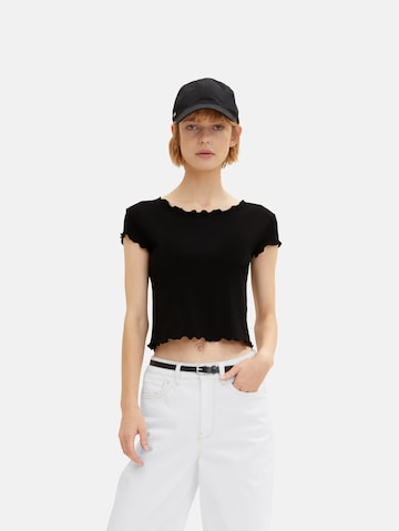TOM TAILOR DENIM Pas 'PAULA' | črna barva