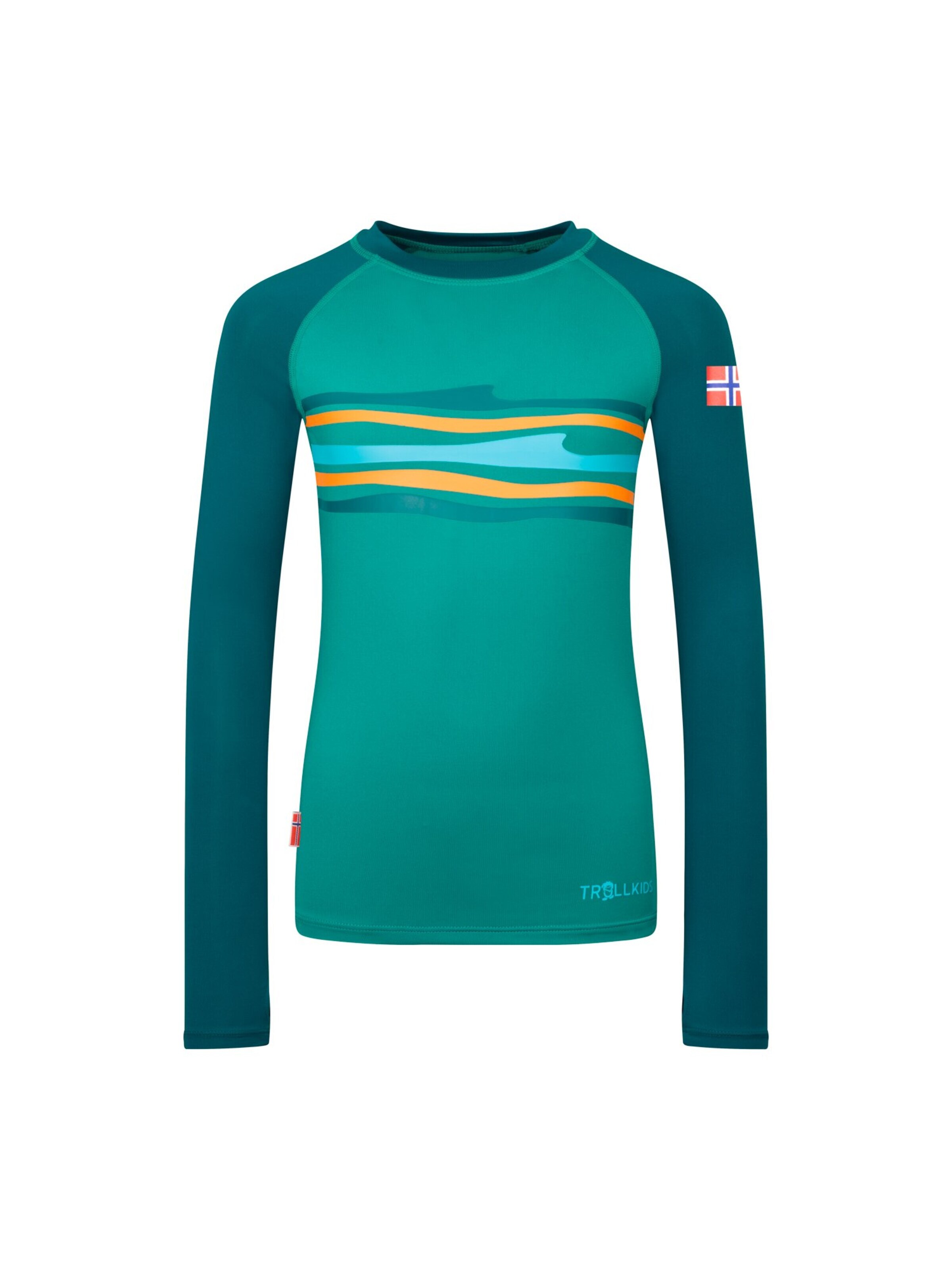 TROLLKIDS Athletic Swimwear in Green: front