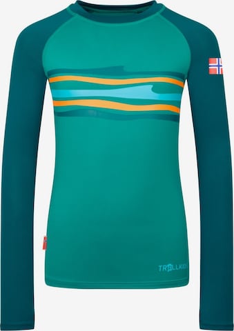 TROLLKIDS Athletic Swimwear in Green: front