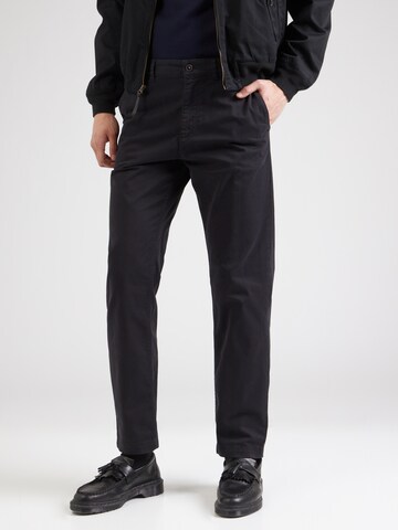 BOSS Regular Chino trousers in Black: front