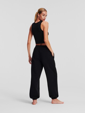 Karl Lagerfeld Tapered Trousers in Black