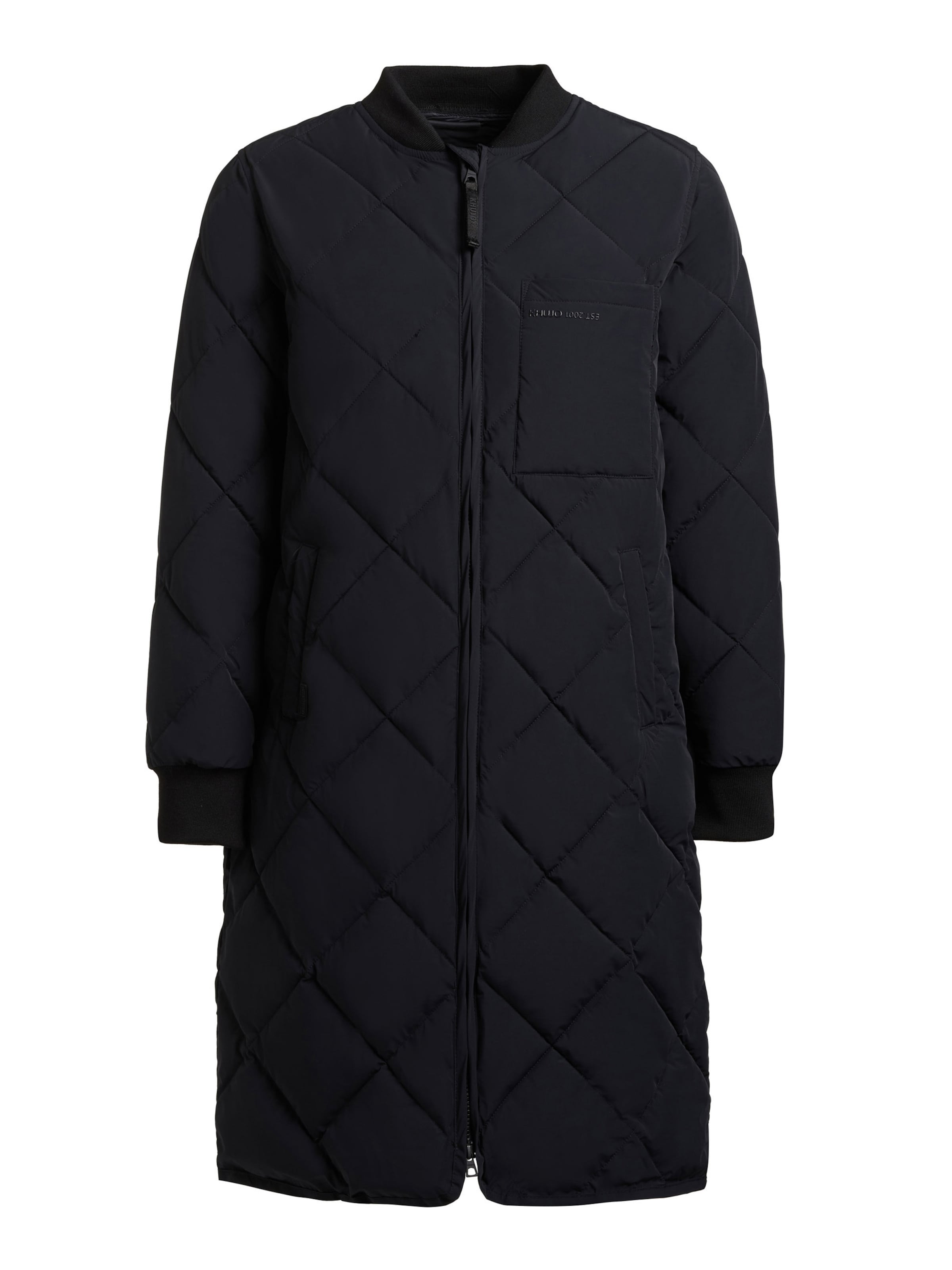 Manteau mi-saison 'YMAL2' khujo en noir : devant